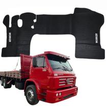 Tapete Inteiriço de Borracha Personalizado Bordado Caminhão Volkswagen Worker 1990 a 2019 - V4385
