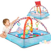 Tapete Interativo Infantil para Ginástica Snel Home Educativo Sensorial para Brincar, Pular e Exercitar