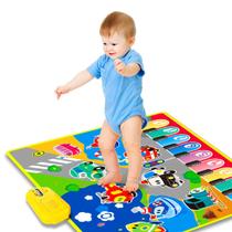 Tapete Interativo Musical Baby 9 Teclas Piano 8 Sons de Meios Transporte