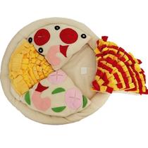 Tapete Interativo Pet Sonoro Pizza esconde ração Cachorro