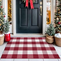 Tapete IOHOUZE Christmas Buffalo Plaid 70x110cm Exterior e Interior