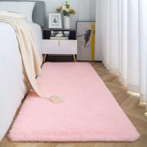 Tapete ISEAU Fluffy Runner 61x183 cm rosa antiderrapante