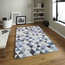 Tapete Jacquard 2,00 x 2,00 Estampada Toque Macio Confortável Antialérgico Antiderrapante Para Sala Quarto