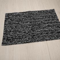 Tapete jacquard 50 cm x 80 cm - matrix preto