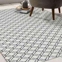 Tapete Jacquard Antiderrapante 1,32x2,00 Casablanca Gelo