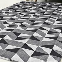Tapete Jacquard Antiderrapante 2,00M X 3,00M Moderno Preto