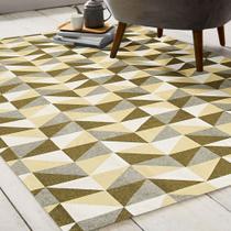 Tapete Jacquard Dallas 1,35 x 2,00 antiderrapante - Amarelo