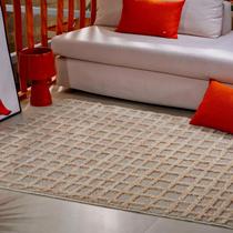 Tapete Jazz 1,00 X 1,50 Sala Quarto Alto E Baixo Relevo 100% Antiderrapante Oasis