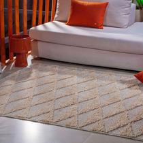 Tapete jazz 2,00 x 2,50 sala quarto alto e baixo relevo 100% antiderrapante oasis