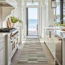 Tapete jinchan Geometric Runner 91x244 cm, cinza ultrafino