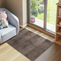Tapete Jinchan Liso Peludo 60 x 90 cm, de Alto Desempenho, Marrom Tapete Jinchan Liso Peludo 60 x 90 cm, de Alto Desempenho, Marrom