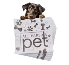 Tapete Jornal Higiênico Descartável para Pets e Gaiolas - Pacote 50 Folhas