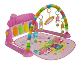 Tapete Joy De Atividades Com Piano Musical Rosa