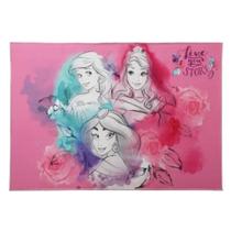 Tapete Joy Disney Princesas Aquarela 70x100 Cm Jolitex
