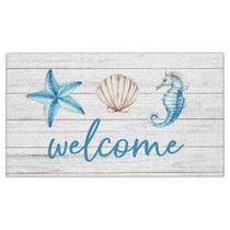 Tapete Jvpke Beach Welcome Mat 43x76 cm Interior e Exterior