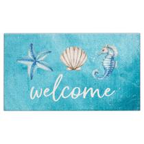 Tapete Jvpke Blue Beach Welcome Mat 43x71 cm Interior e Exterior Tapete Jvpke Blue Beach Welcome Mat 43x71 cm Interior e Exterior