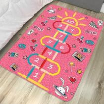Tapete Kids Diido 95cm X 1,30m Antiderrapante Amarelinha