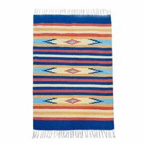 Tapete Kilim 7 Cores 100% Algodão ul Royal 2Mx3M