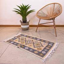 Tapete Kilim Antep 60Cmx90Cm Cinza Importado Da Turquia