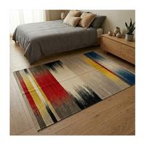 Tapete Kilim Artesanal de Lã Indiano Listrado 122x182cm Sala/Quarto Tapete Kilim Artesanal de Lã Indiano Listrado 122x182cm Sala/Quarto