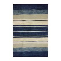 Tapete Kilim Basar Para Quarto Sala 100x140 Azul Unico Listrado Tapete Kilim Basar Para Quarto Sala 100x140 Azul Unico Listrado