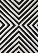 Tapete Kilim Geo Para Sala 200x300 Preto Branco Tapete Kilim Geo Para Sala 200x300 Preto Branco