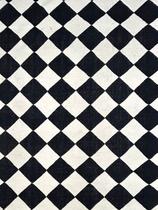 Tapete Kilim Geométrico Para Sala 200x300 Balão Preto Branco Tapete Kilim Geométrico Para Sala 200x300 Balão Preto Branco