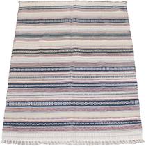 Tapete Kilim Indiano 100% Algodão Vermelho e Azul 1,40x2,00m