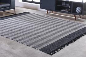 Tapete Kilim Mallani 150X200 Dupla Face Preto/Unico Niitex