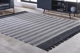 Tapete Kilim Mallani 150X200 Dupla Face Preto/Unico Niitex