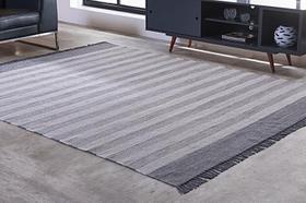 Tapete Kilim Mallani 200X300 Cinza Za - Niitex