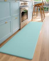 Tapete Kitchen Runner Color & Geometry Teal Memory Foam 43x200cm