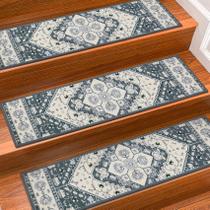 Tapete KOOTETA, pacote com 15, 20x76 cm, antiderrapante, Stair Treads Bohemia
