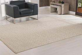 Tapete Lã Square 150X200 Bege/Branco Tapete Lã Square 150X200 Bege/Branco