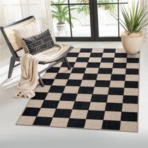 Tapete Lahome Checkered Easy Jute 91x152 cm Tapete de pátio externo Tapete Lahome Checkered Easy Jute 91x152 cm Tapete de pátio externo