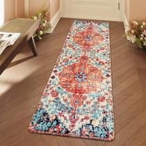 Tapete Lahome Floral Kitchen Runner, entrada de 2 x 6 pés, antiderrapante