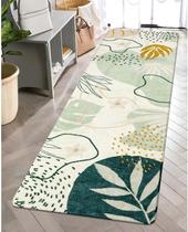 Tapete Lahome Green Hallway Runner lavável 60x180cm antiderrapante Tapete Lahome Green Hallway Runner lavável 60x180cm antiderrapante