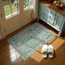 Tapete Lahome lavável com insetos 60x90cm verde para entrada na cozinha Tapete Lahome lavável com insetos 60x90cm verde para entrada na cozinha