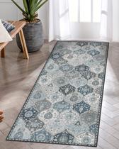 Tapete Lahome Moroccan Trellis Kitchen Runner 60x150cm azul