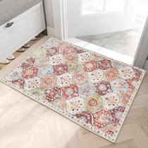 Tapete Lahome Moroccan Trellis Laranja 60x90cm Lavável