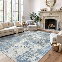 Tapete lavável Art&Tuft TPR53 azul 244x305cm Abstrato Tapete lavável Art&Tuft TPR53 azul 244x305cm Abstrato