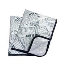 Tapete Lavavel Estampa Jornal para Pets Tamanho / Cor: Preto G
