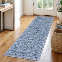 Tapete lavável SIILOOM 2x6 azul para entrada de corredores