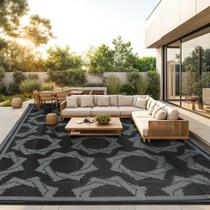 Tapete LBRO2M 203x254cm Tapete de pátio reversível impermeável