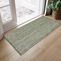 Tapete LEEVAN, cozinha lavável, 60x130cm, corredor de banheiro verde