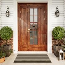 Tapete LEEVAN: tapete de porta, entrada externa, lavável, preto e branco Tapete LEEVAN: tapete de porta, entrada externa, lavável, preto e branco