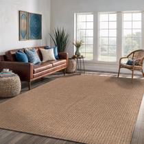 Tapete Lena Easy Jute 240x300cm de fibra natural para interior e exterior