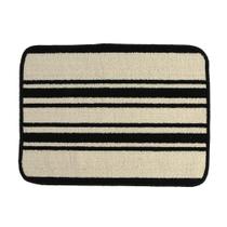Tapete Linear Preto e Branco 60x45cm - ACASA