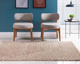 Tapete linha jazz pelo macio alto e baixo relevo sala quarto não escorrega 2x3 revendedor autorizado