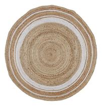 Tapete Liso Redondo Juta Premium Bege 100x100 Cm Inspire Tapete Liso Redondo Juta Premium Bege 100x100 Cm Inspire